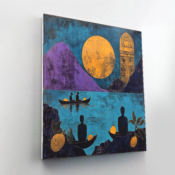 Paul Gauguin Inspired Lagoon Evening painting number kit