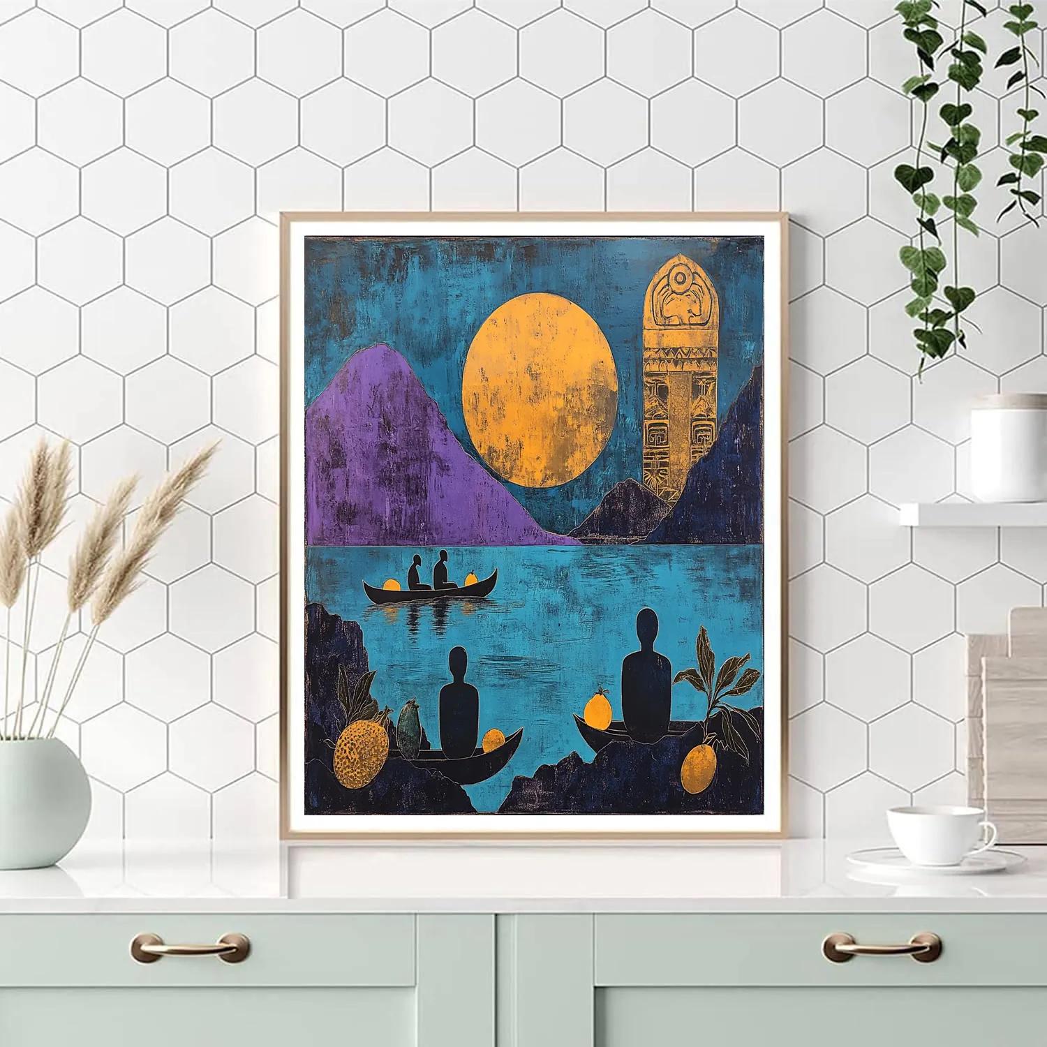 Paul Gauguin Inspired Lagoon Evening painting number kit