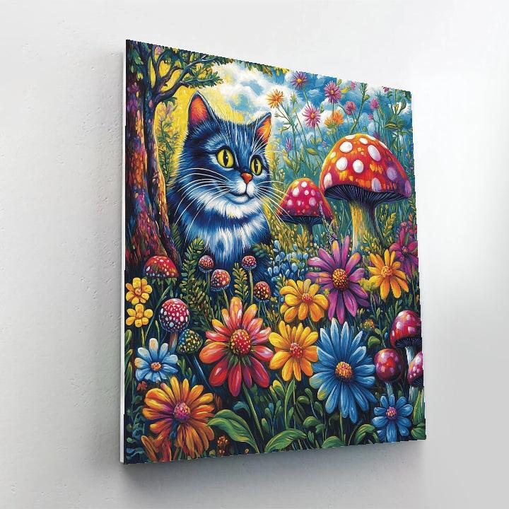 Cheshire Cat’s Curious Encounter - Disney Inspired paint by number