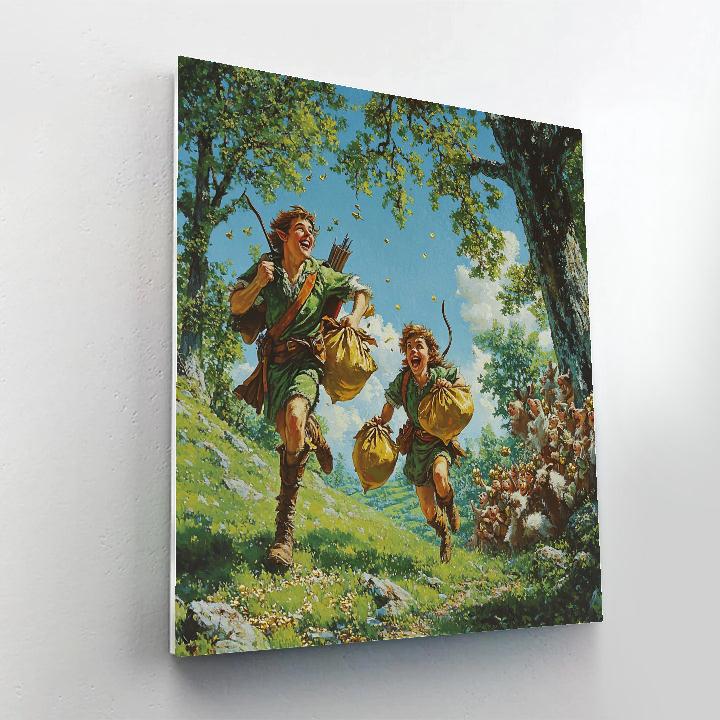 Robin Hood’s Merry Chase - Disney Inspired Painting by numbers kit
