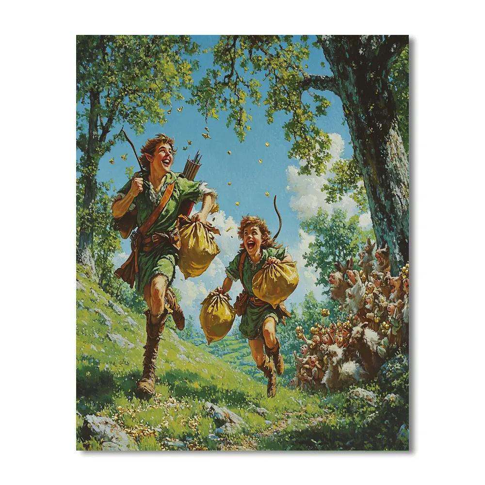 Robin Hood’s Merry Chase - Disney Inspired Painting by numbers kit