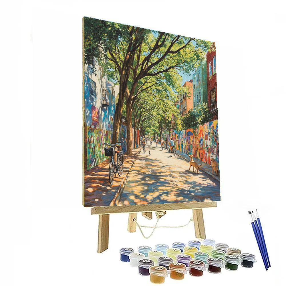 Lodhi Art District Murals New Delhi India Painting by numbers kit