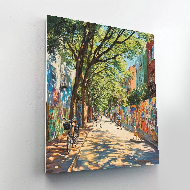 Lodhi Art District Murals New Delhi India Painting by numbers kit