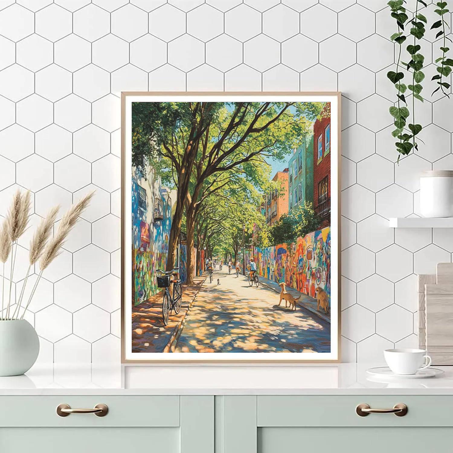 Lodhi Art District Murals New Delhi India Painting by numbers kit