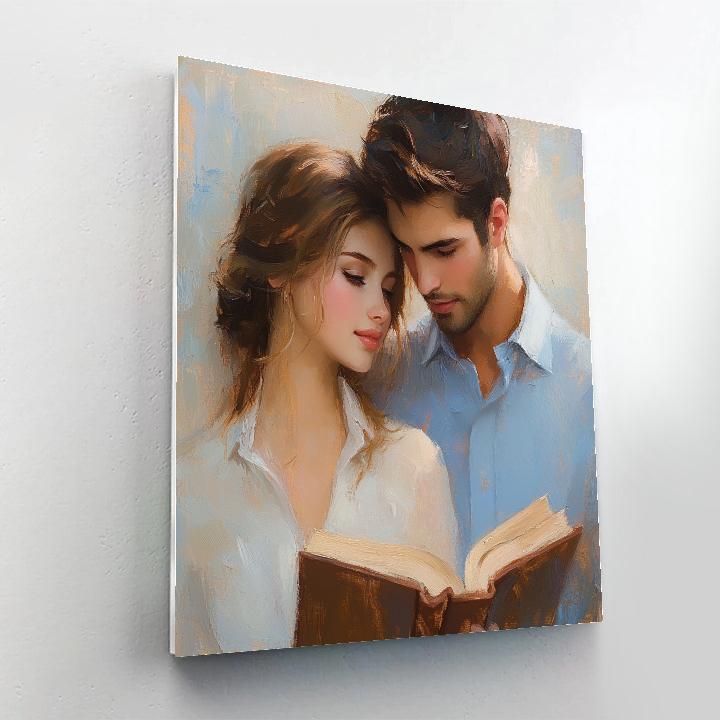 Mary Cassatt Inspired Mother And Child Reading paint by color