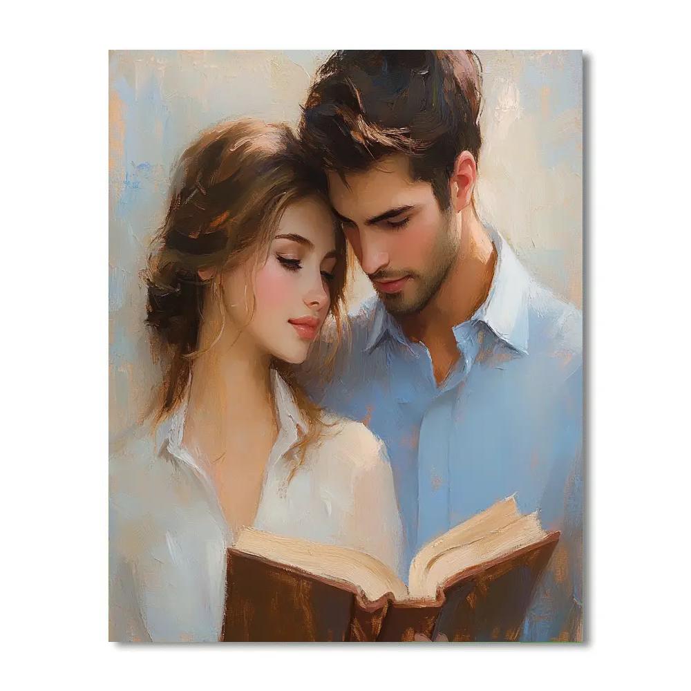 Mary Cassatt Inspired Mother And Child Reading paint by color