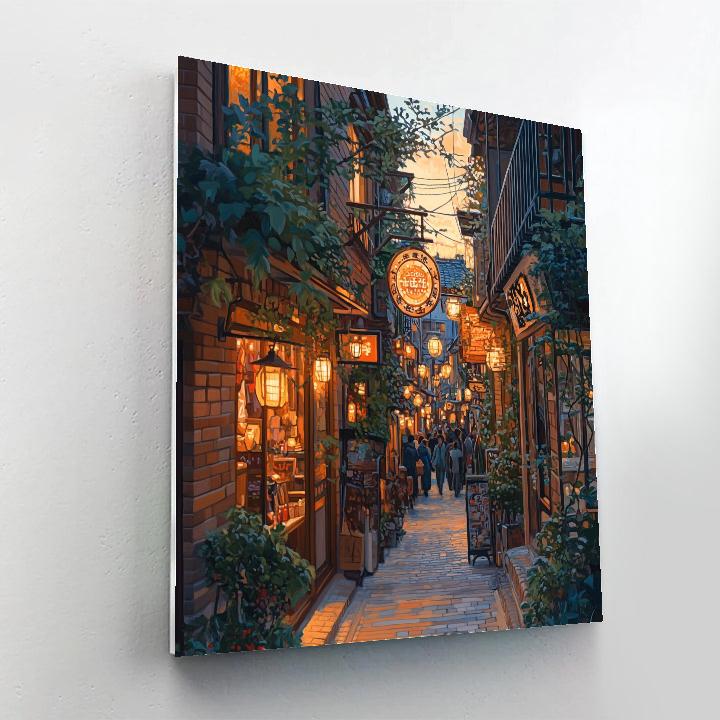 Tianzifang Labyrinth Lanes Shanghai China DIY paint by numbers