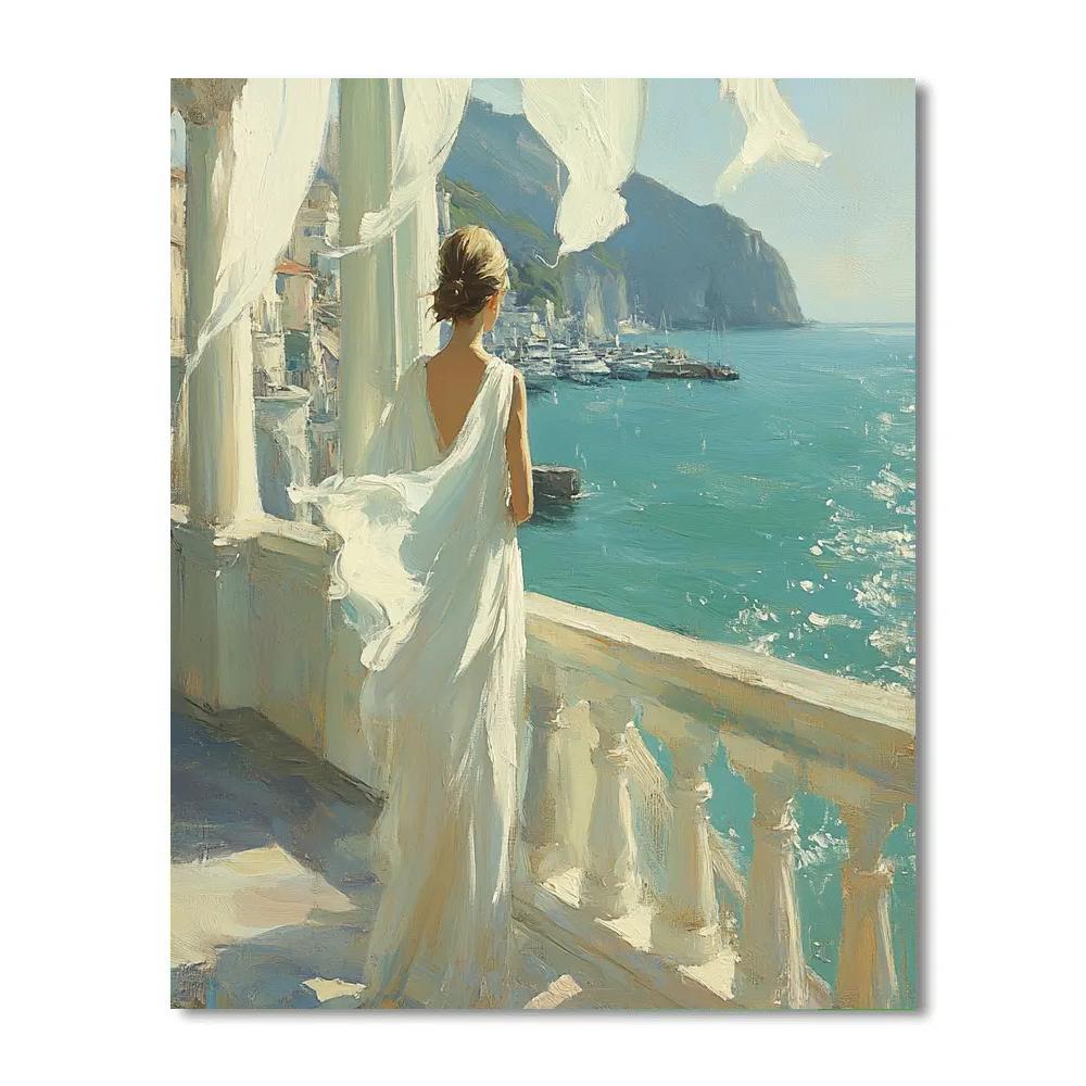 Berthe Morisot Inspired Wind In White Dress Painting by numbers kit