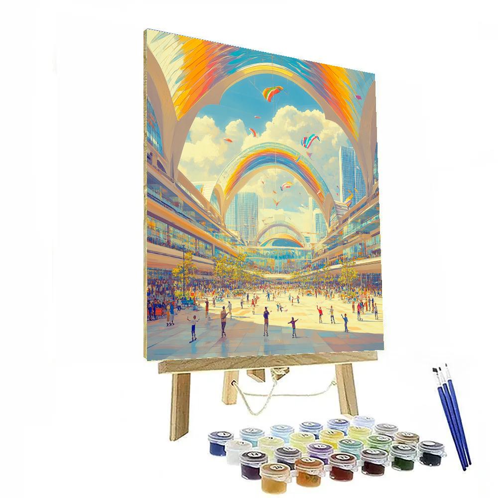 Shenzhen Civic Center Plaza Shenzhen China paint by numbers