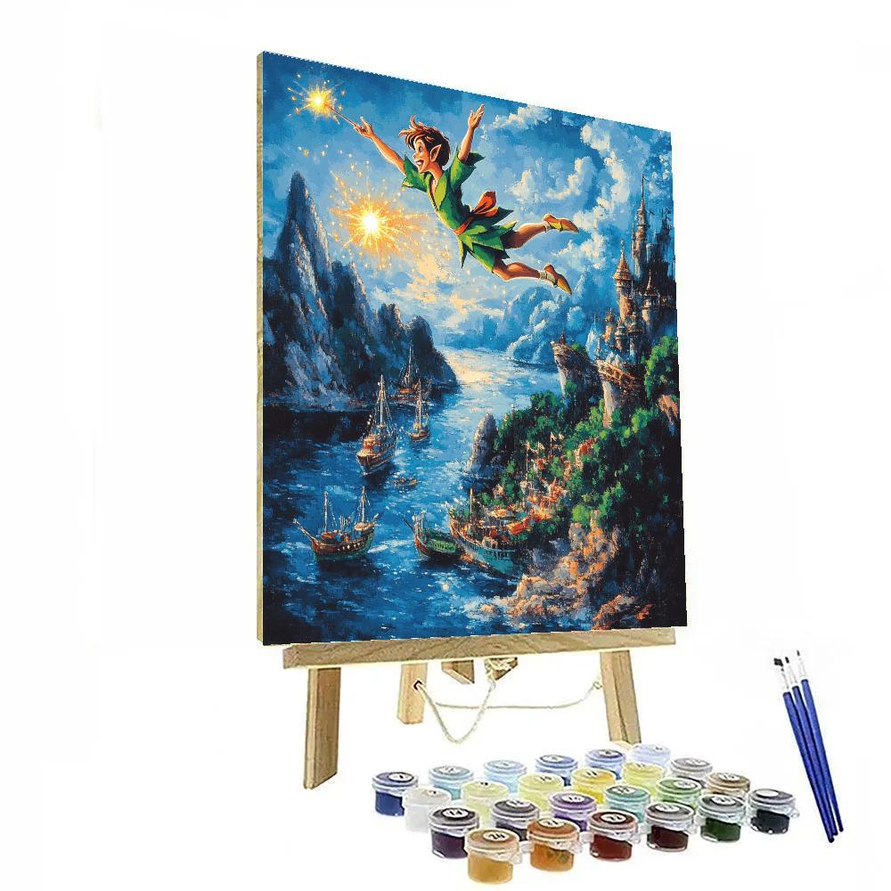 Peter Pan’s Neverland Flight - Disney Inspired Painting by numbers kit
