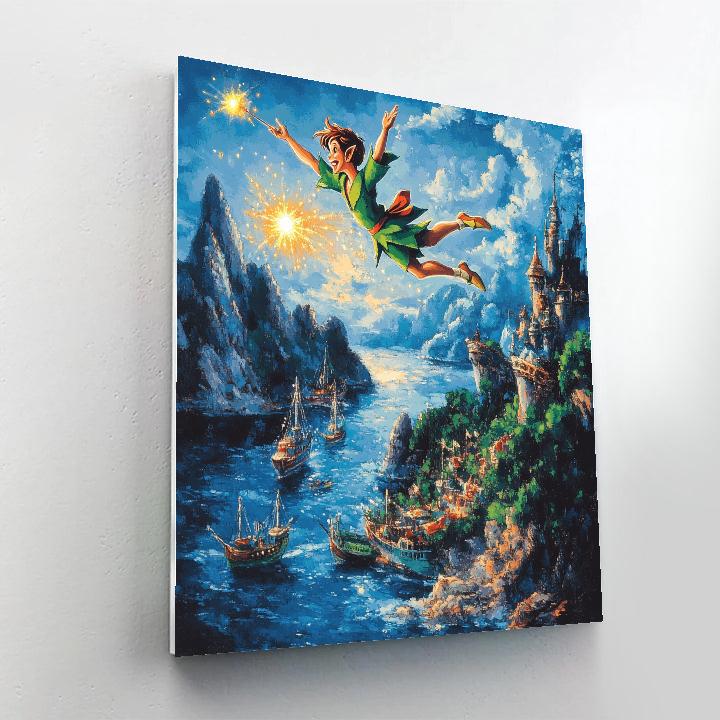 Peter Pan’s Neverland Flight - Disney Inspired Painting by numbers kit
