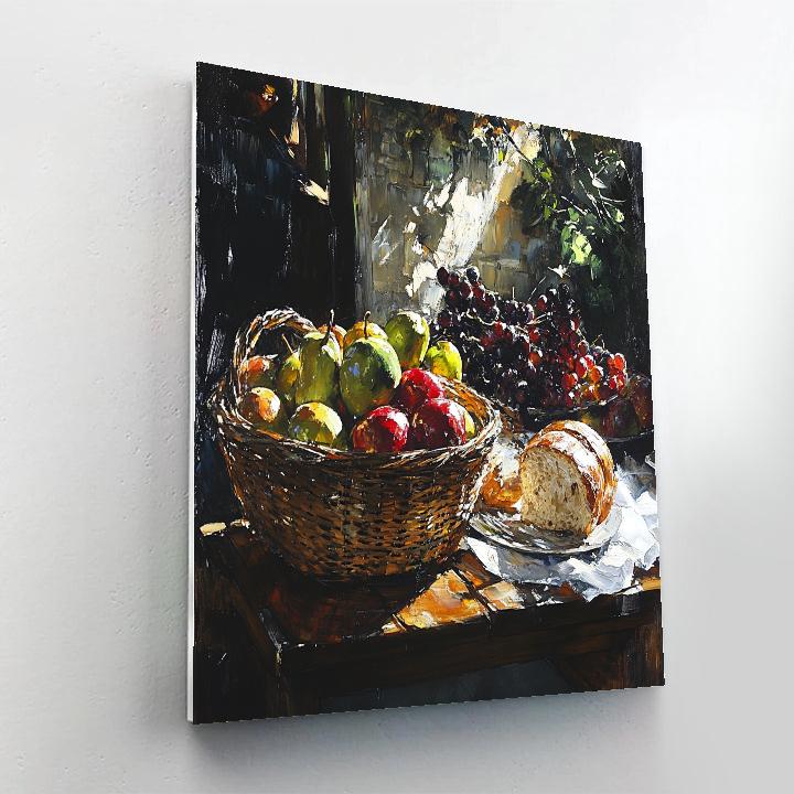Caravaggio Inspired Supper Table Drama Paint by numbers art