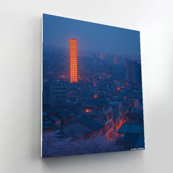 Tokyo Tower City Vista Tokyo Japan paint by numbers