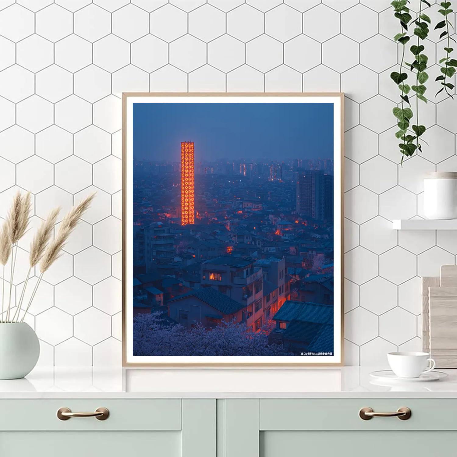 Tokyo Tower City Vista Tokyo Japan paint by numbers
