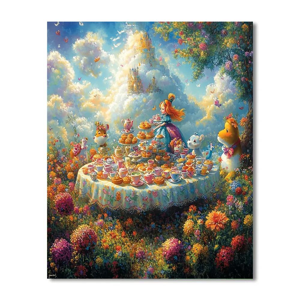 Alice’s Tea Party - Disney Inspired paint by number