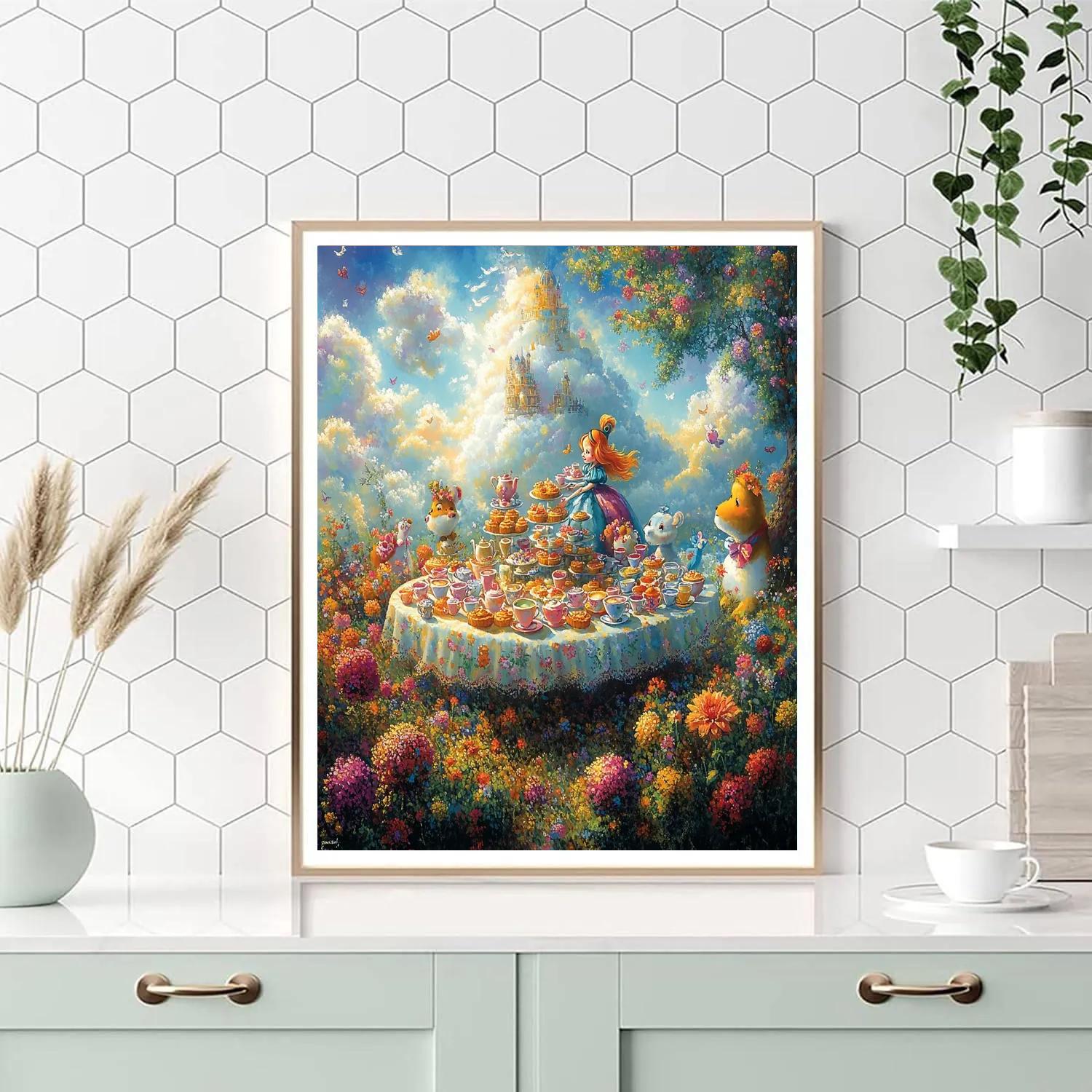 Alice’s Tea Party - Disney Inspired paint by number