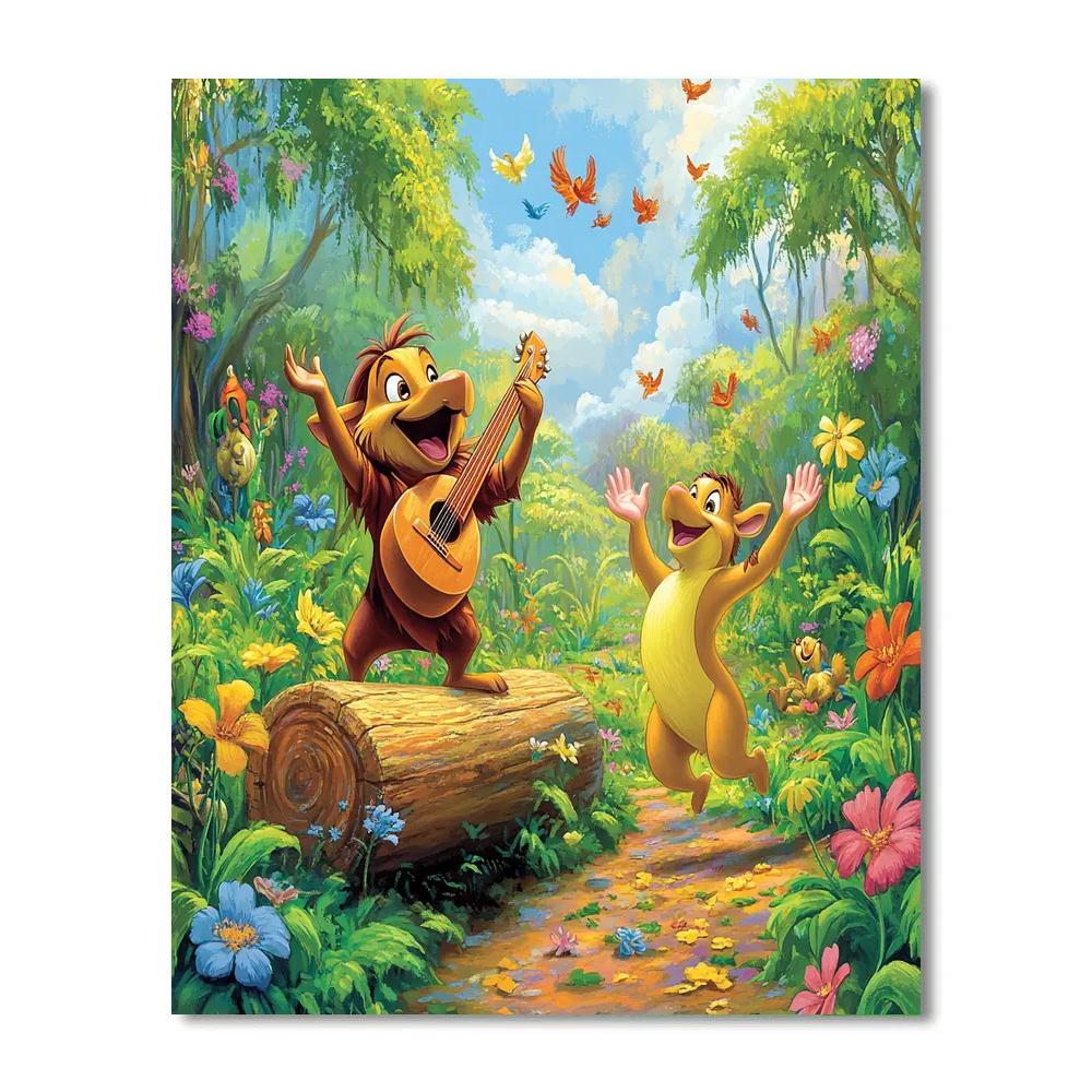 Pumbaa’s Jungle Jam - Disney Inspired Numbered painting kits