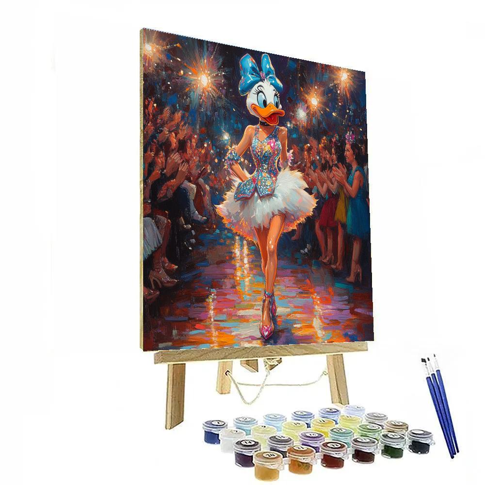 Daisy Duck’s Fashion Show - Disney Inspired Number painting