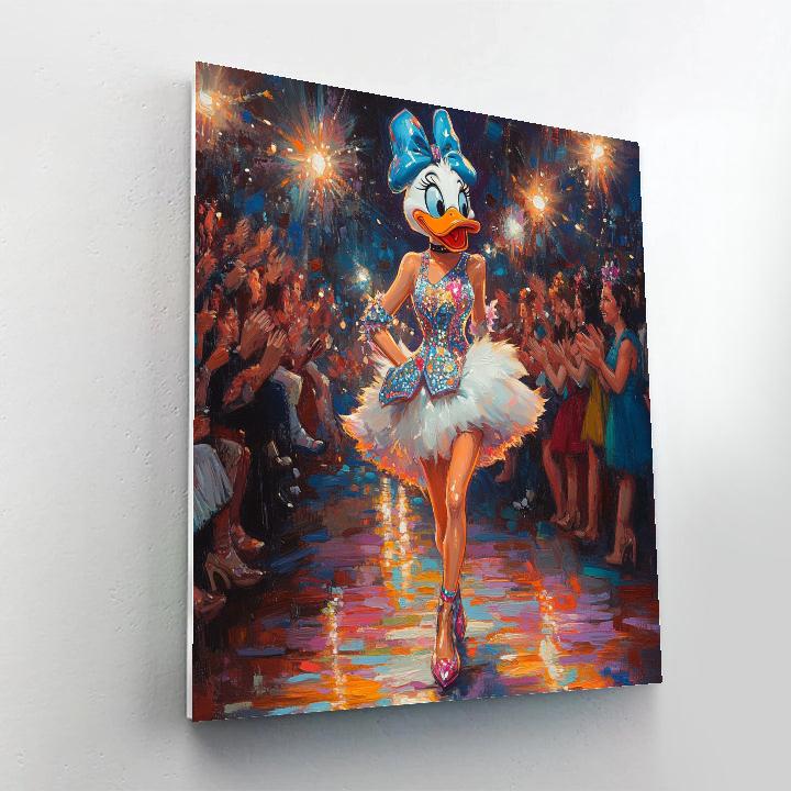 Daisy Duck’s Fashion Show - Disney Inspired Number painting