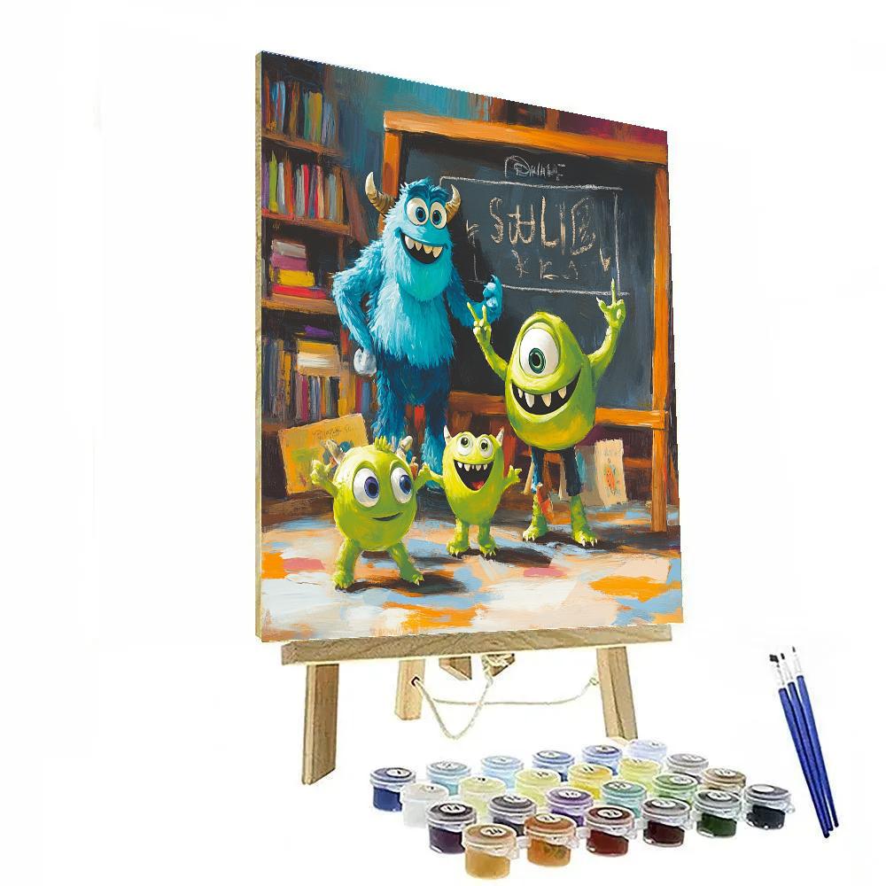 Mike And Sulley’s Scare School - Disney Inspired paint by numbers