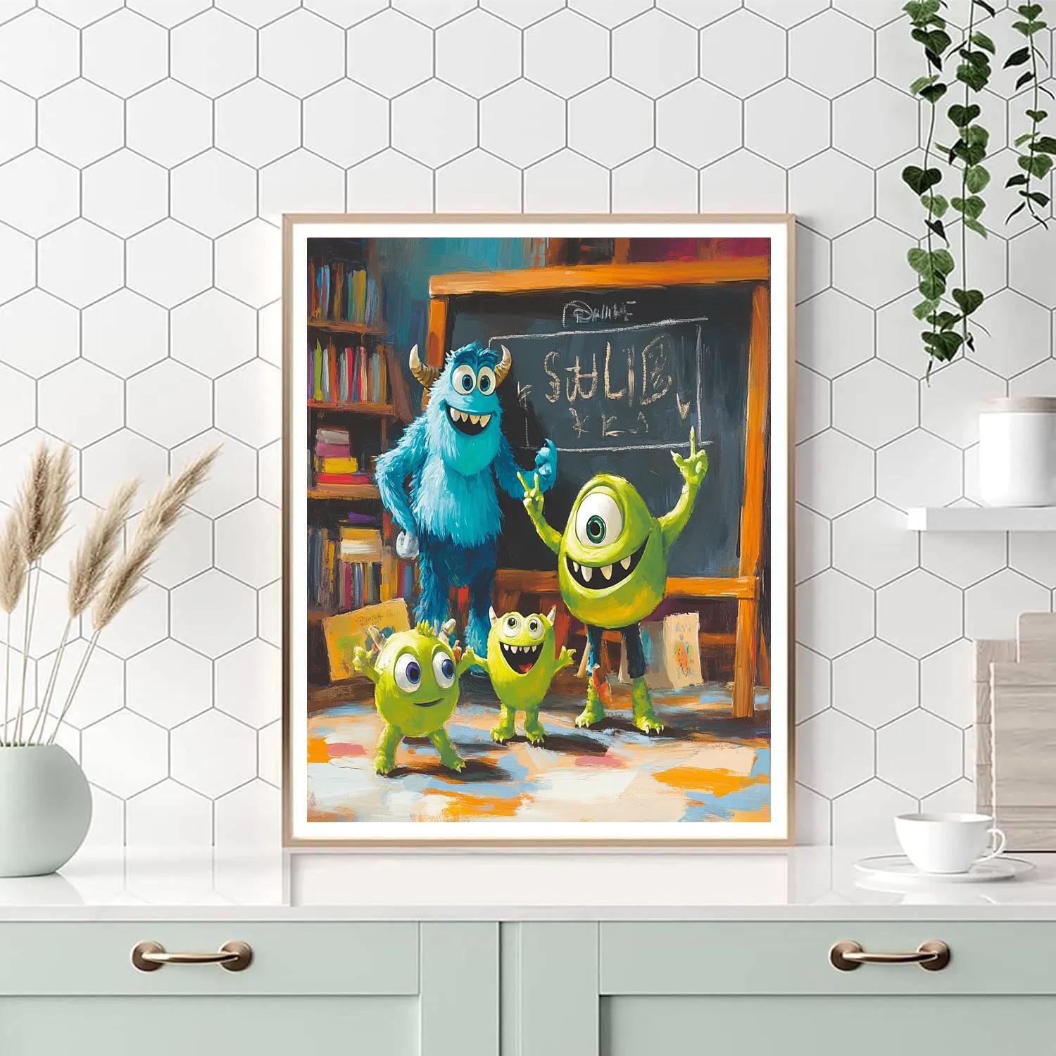 Mike And Sulley’s Scare School - Disney Inspired paint by numbers