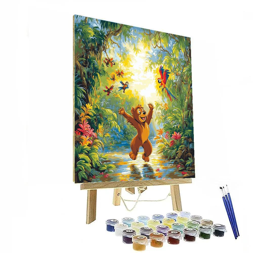 Baloo’s Jungle Dance - Disney Inspired paint by numbers