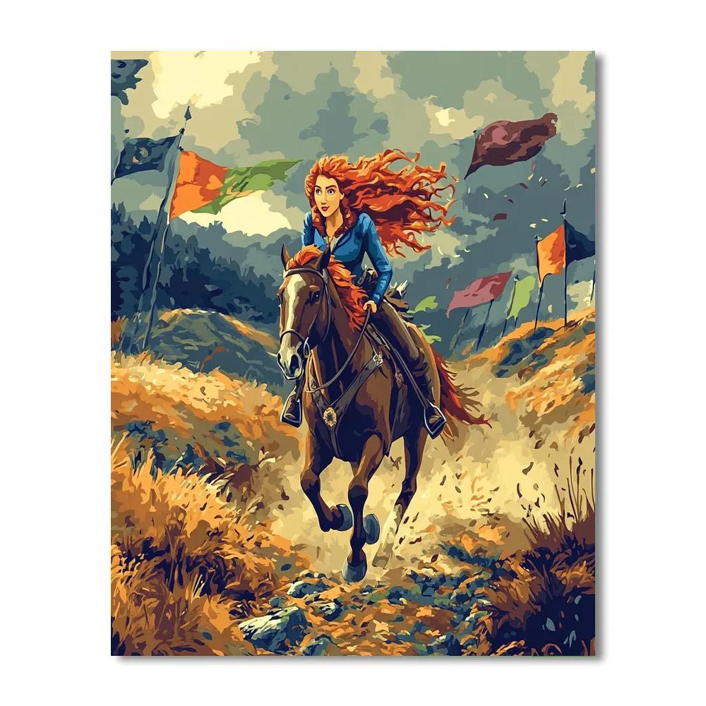 Merida’s Wild Adventure - Disney Inspired paint by numbers