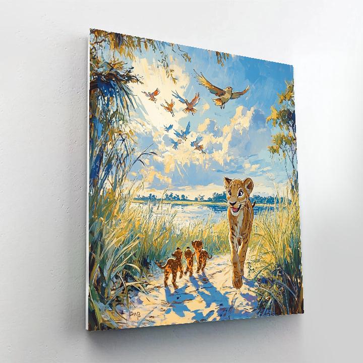 Nala’s Savannah Adventure - Disney Inspired DIY paint by numbers