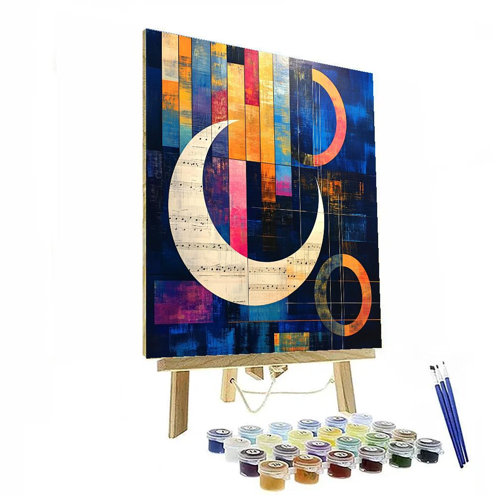 Kandinsky Inspired Orbits In Motion Paint by numbers art