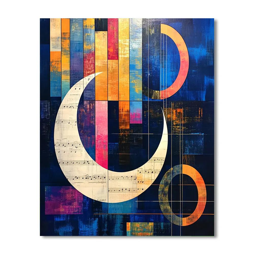 Kandinsky Inspired Orbits In Motion Paint by numbers art