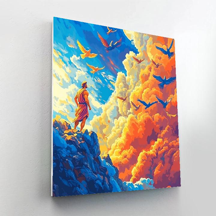 Hercules’s Hero Training - Disney Inspired Number painting