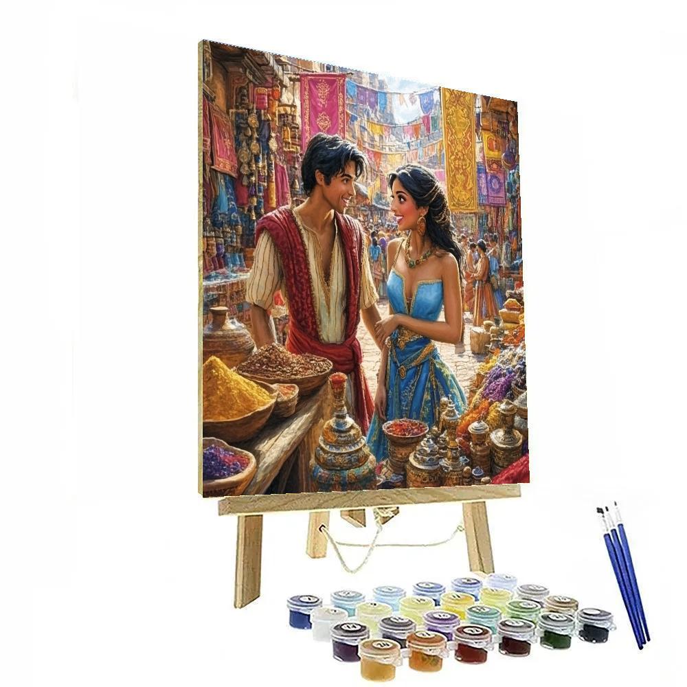 Aladdin’s Bazaar Discovery - Disney Inspired DIY paint by numbers