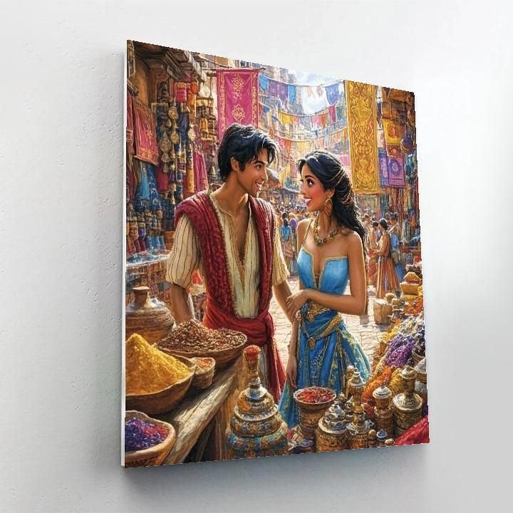 Aladdin’s Bazaar Discovery - Disney Inspired DIY paint by numbers
