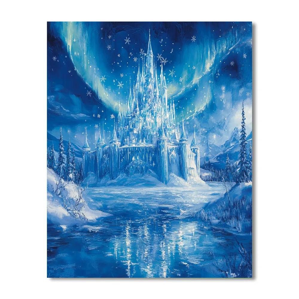 Elsa’s Magical Ice Castle - Disney Inspired Painting by numbers kit