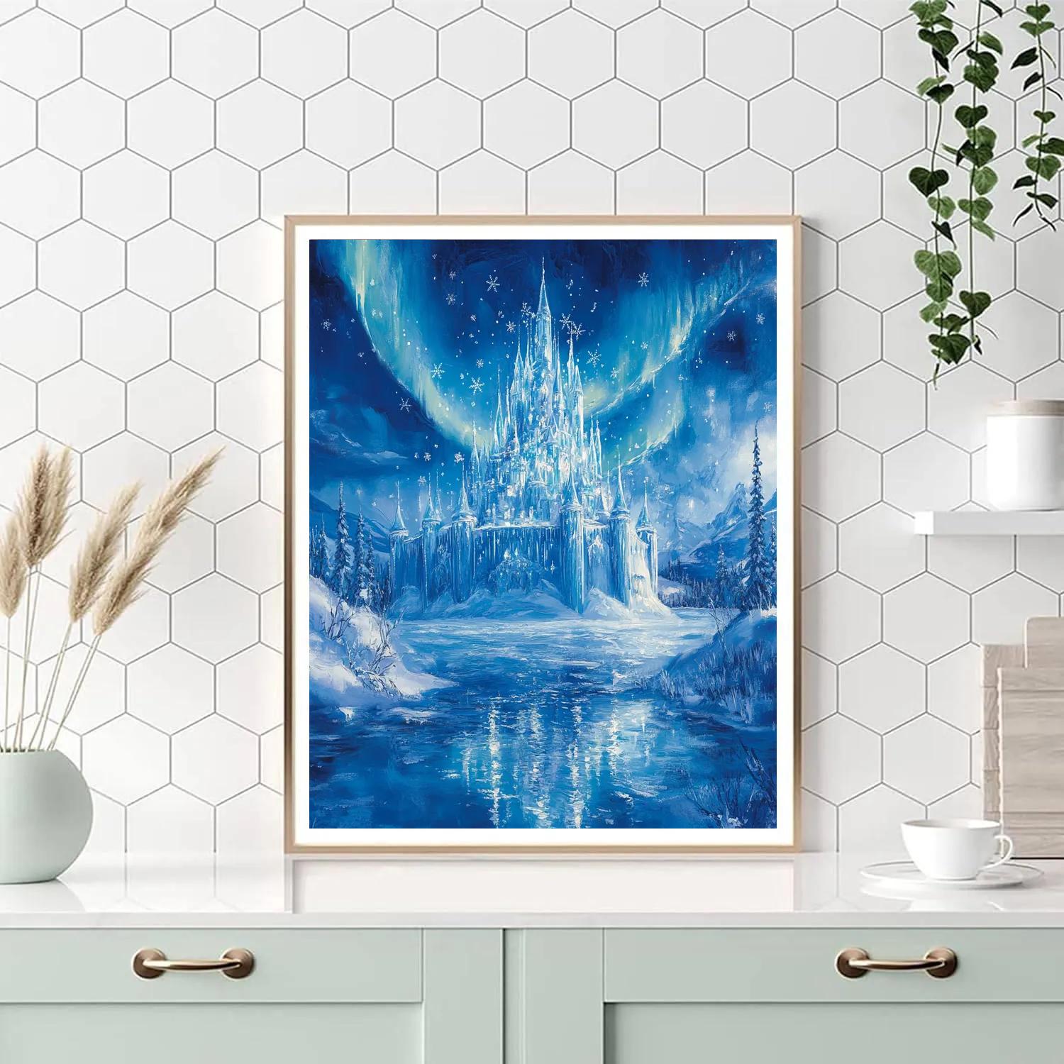 Elsa’s Magical Ice Castle - Disney Inspired Painting by numbers kit