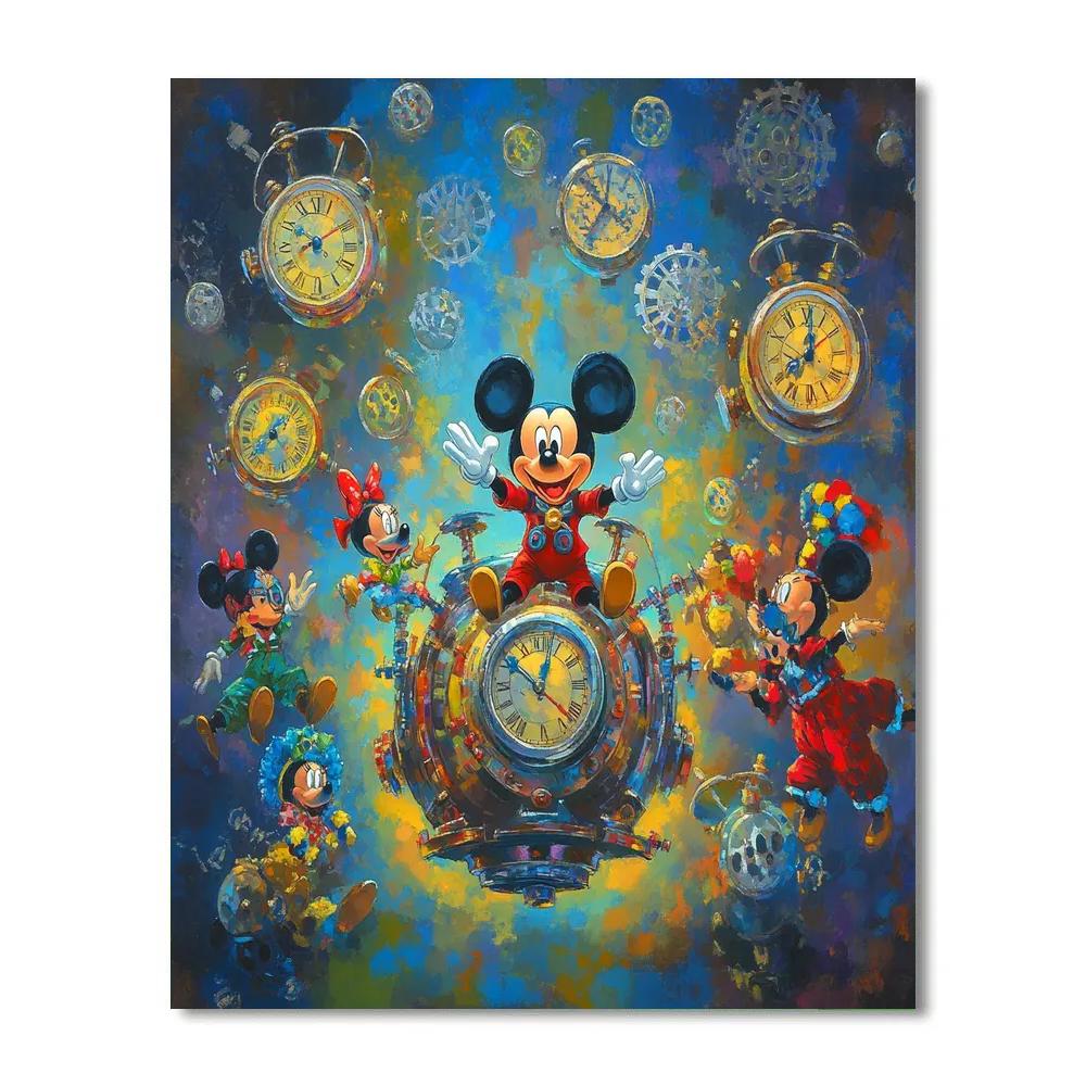 Mickey Mouse’s Adventure In Time - Disney Inspired Painting by numbers kit