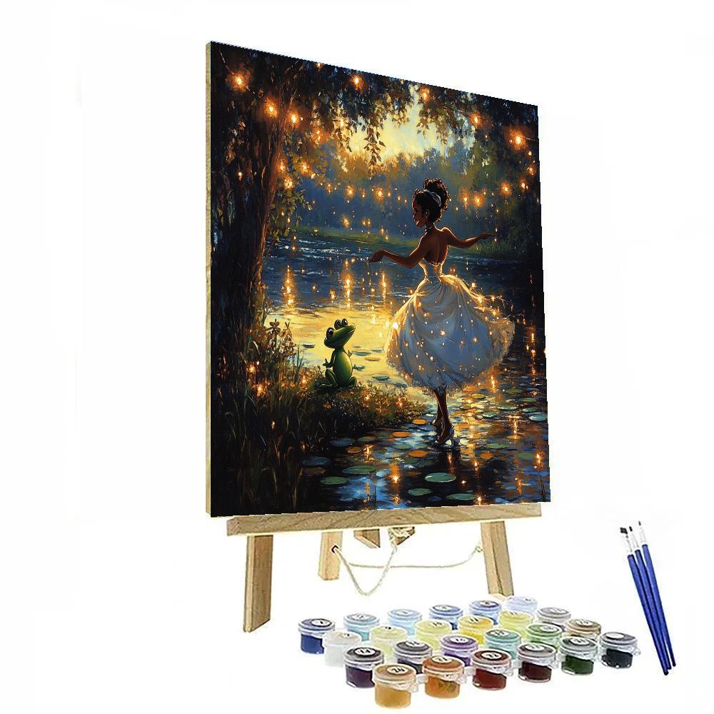 Tiana And The Frog’s River Dance - Disney Inspired painting number kit