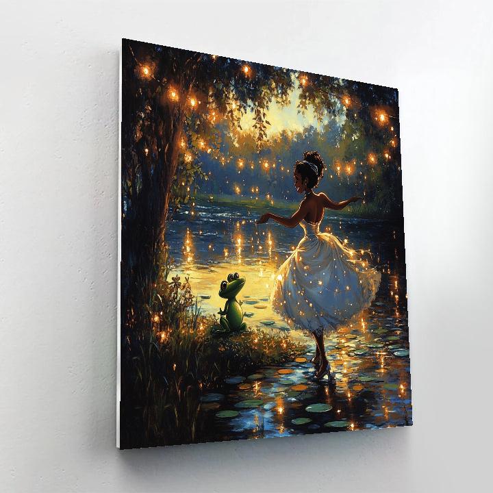 Tiana And The Frog’s River Dance - Disney Inspired painting number kit