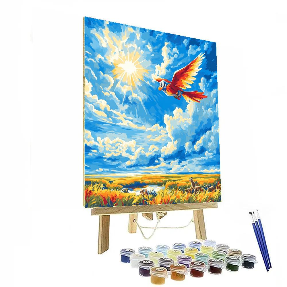 Zazu’s Sky Patrol - Disney Inspired painting number kit