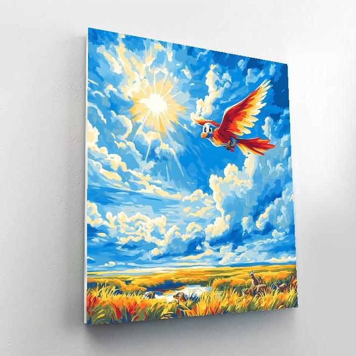 Zazu’s Sky Patrol - Disney Inspired painting number kit