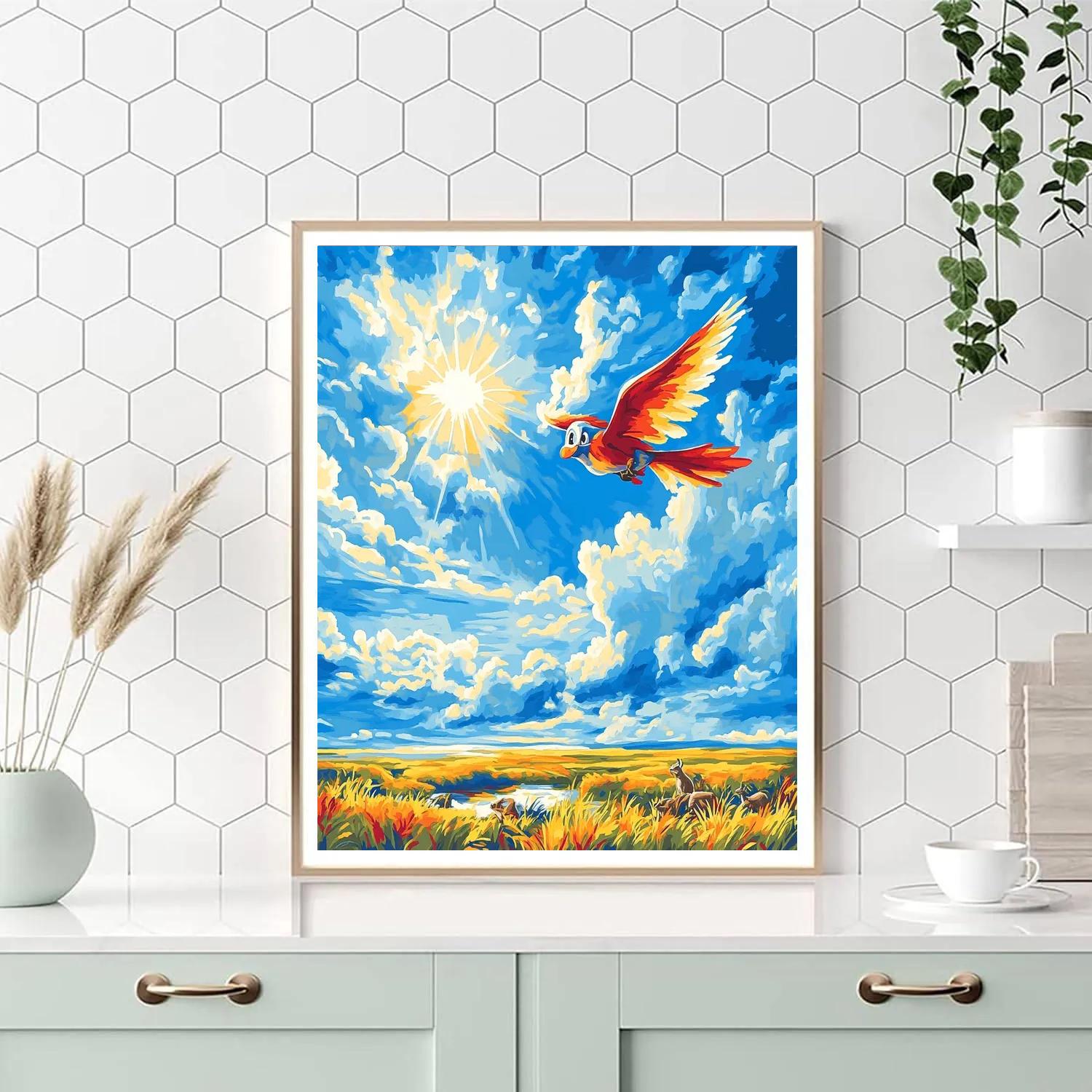 Zazu’s Sky Patrol - Disney Inspired painting number kit