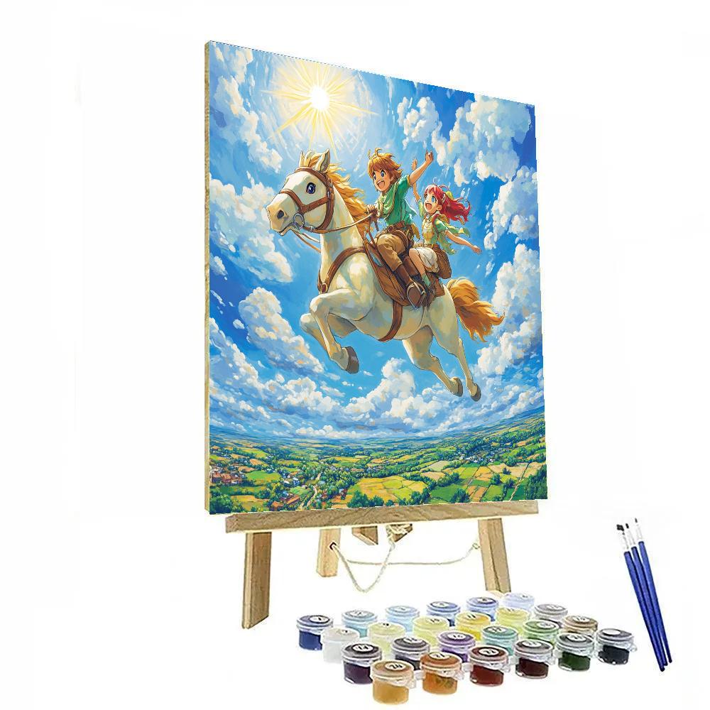 Marahute And Bernard’s Sky Journey - Disney Inspired paint by numbers