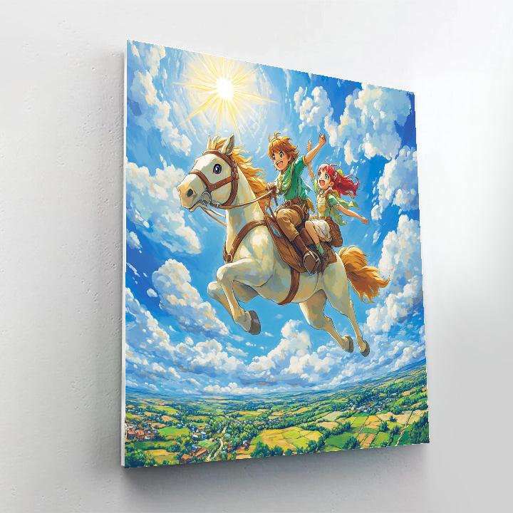 Marahute And Bernard’s Sky Journey - Disney Inspired paint by numbers