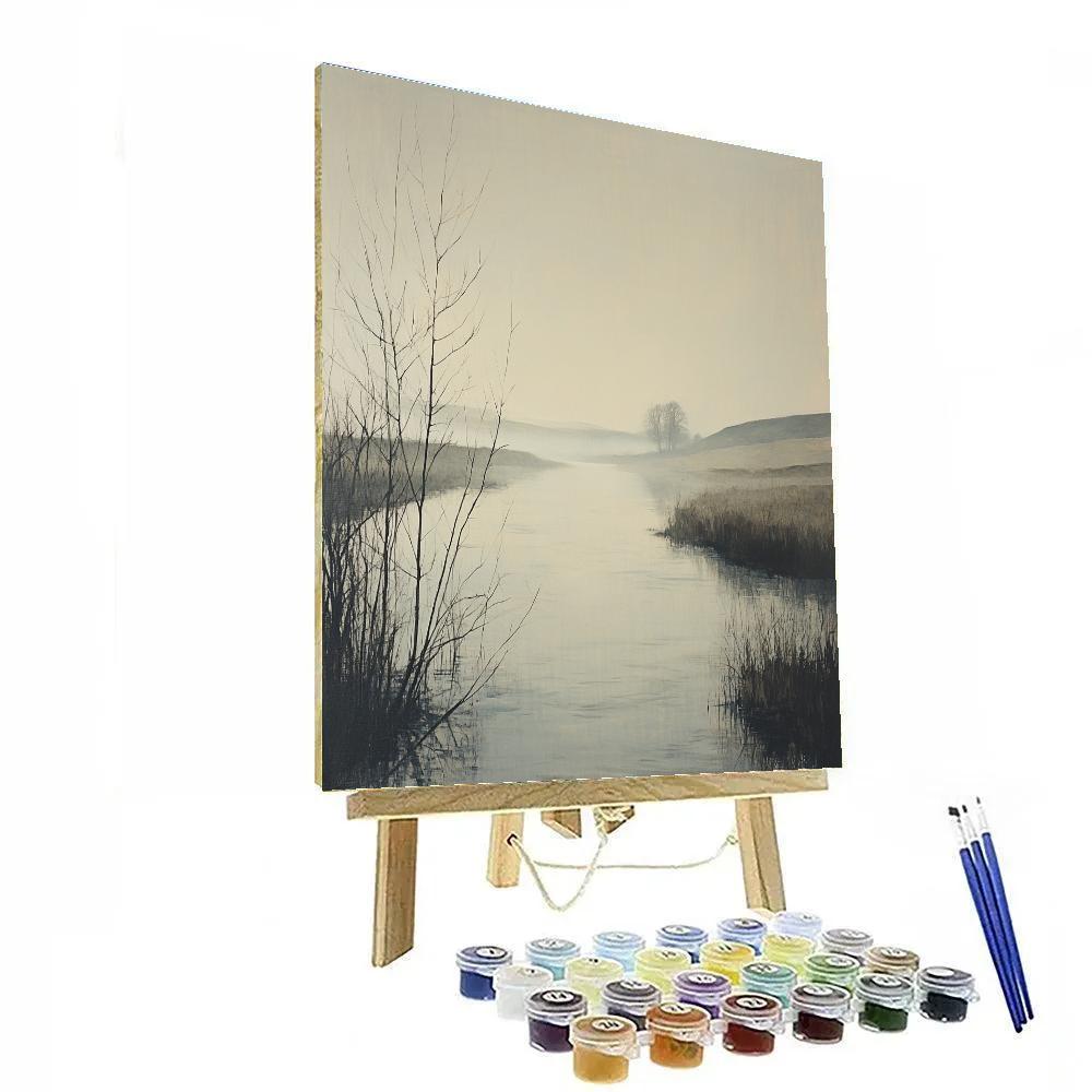 Homer Dodge Martin Inspired Mist River Morning paint by numbers