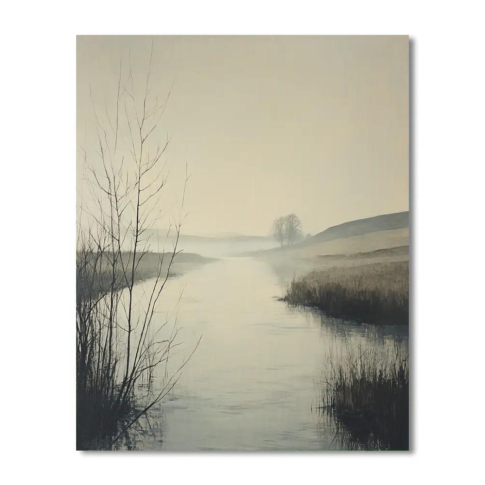 Homer Dodge Martin Inspired Mist River Morning paint by numbers