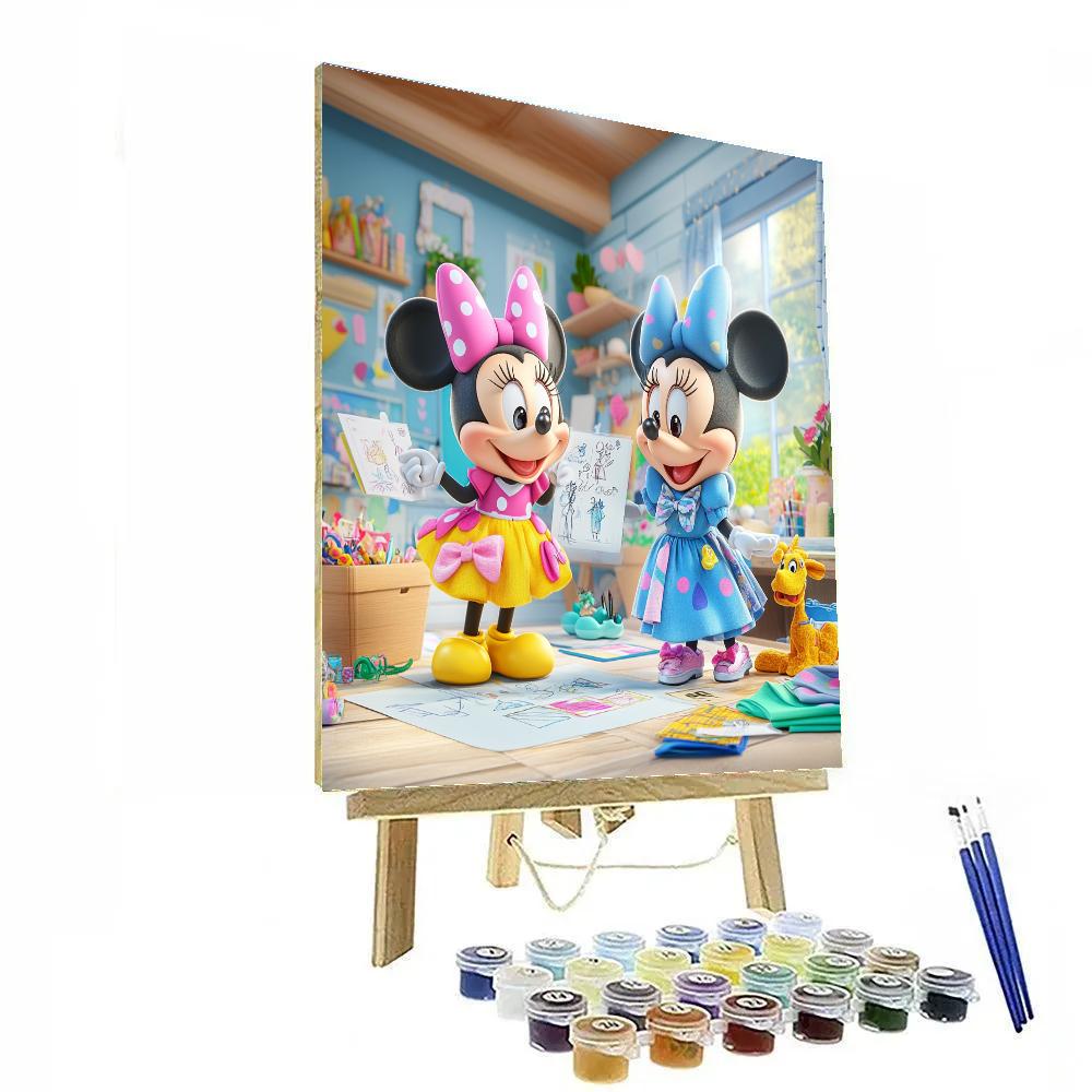 Daisy And Minnie’s Fashion Fun - Disney Inspired paint by numbers