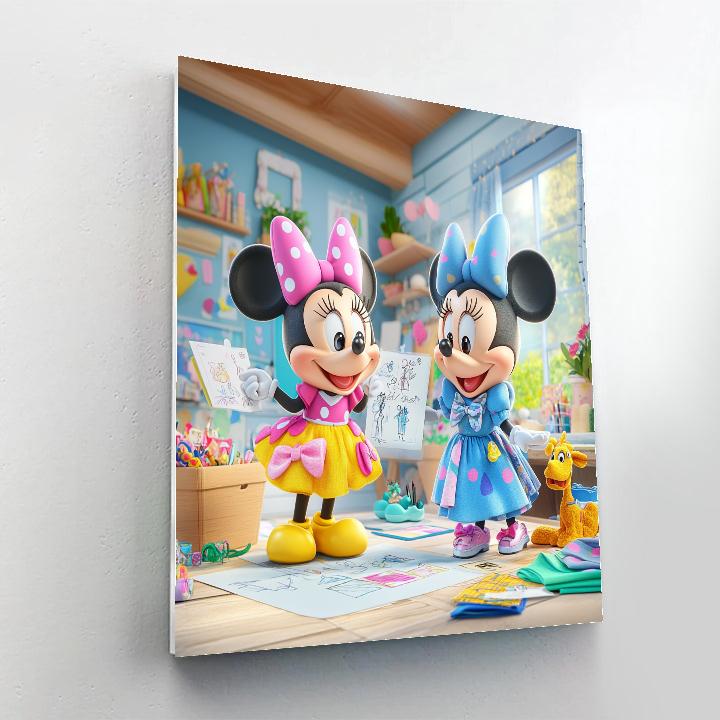 Daisy And Minnie’s Fashion Fun - Disney Inspired paint by numbers