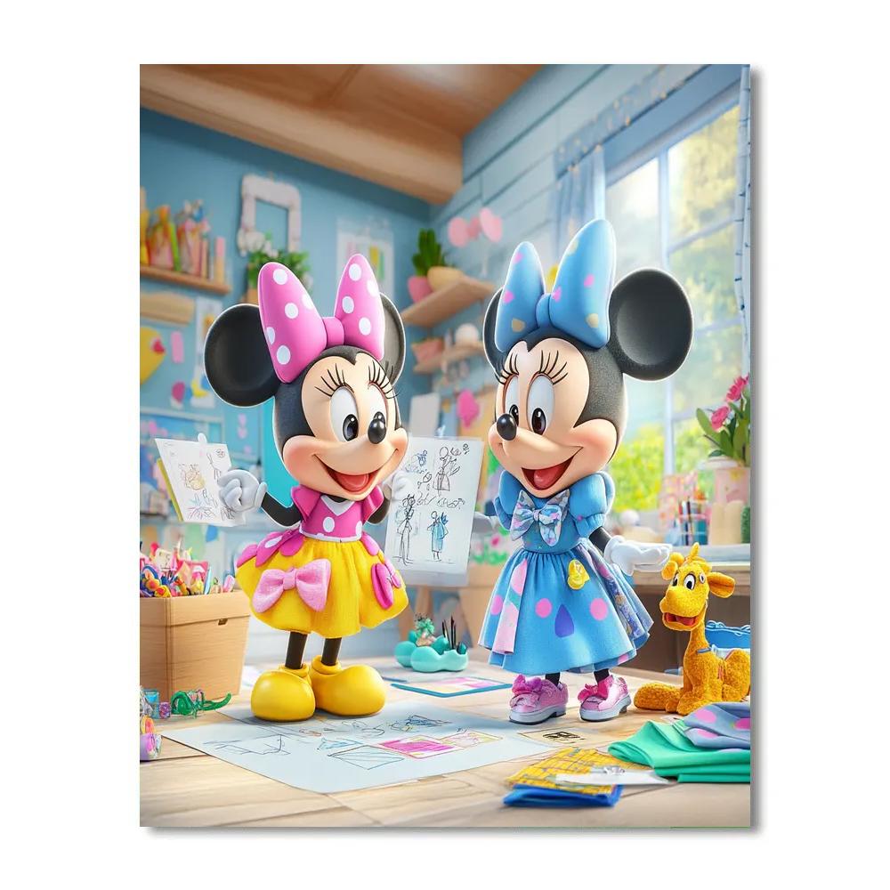 Daisy And Minnie’s Fashion Fun - Disney Inspired paint by numbers