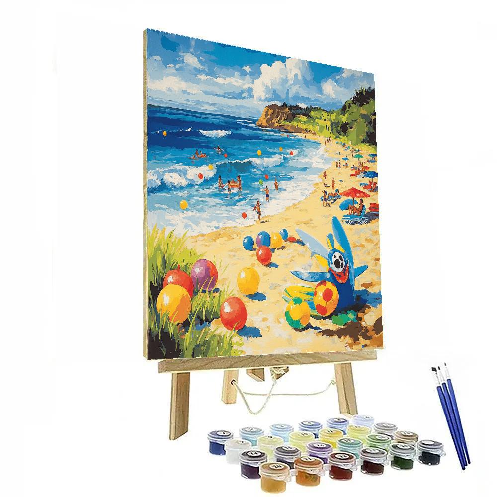 Stitch’s Beach Party - Disney Inspired Painting by numbers kit