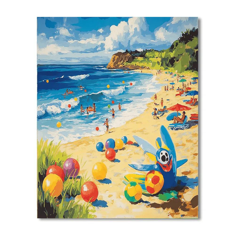 Stitch’s Beach Party - Disney Inspired Painting by numbers kit
